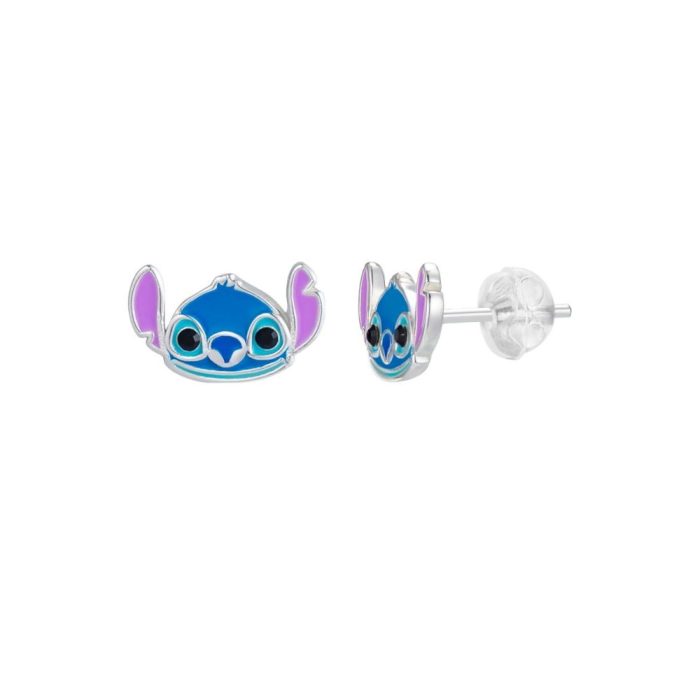 ΣΚΟΥΛΑΡΙΚΙΑ DISNEY LILO & STITCH ΑΠΟ ΕΠΙΠΛΑΤΙΝΩΜΕΝΟ ΑΣΗΜΙ ΜΕ ΣΜΑΛΤΟ ES00097SRHL.CS