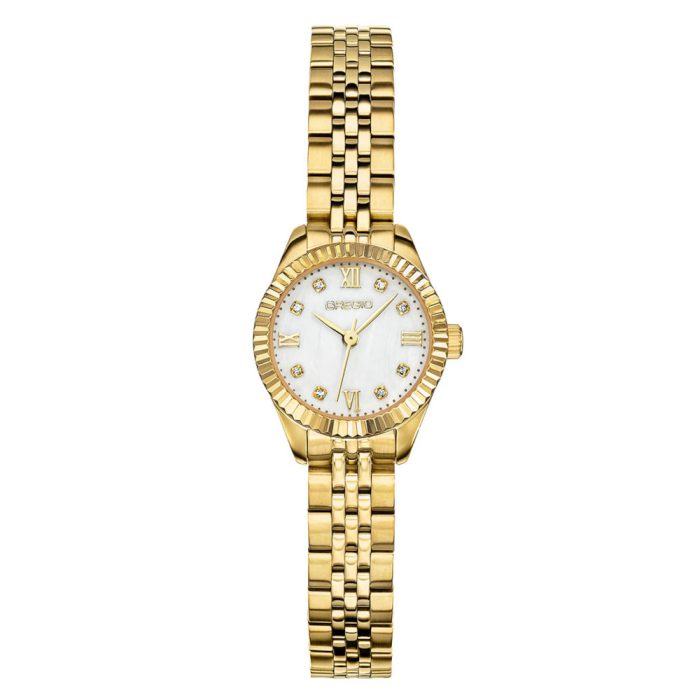 Gregio Serenite Crystals Gold Stainless Steel Bracelet GR610020