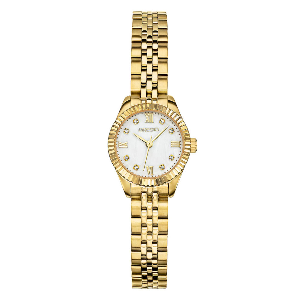 Gregio Serenite Crystals Gold Stainless Steel Bracelet GR610020