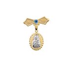 ΠΑΡΑΜΑΝΑ 9 ΚΑΡΑΤΙΑ ΚΙΤΡΙΝΟ ΧΡΥΣΟ ΚΑΙ ΛΕΥΚΟΧΡΥΣΟ ΜΕ ΚΡΕΜΑΣΤΟ ΦΥΛΑΧΤΟ 0040-PA255510B