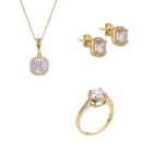 ΣΕΤ ΑΠΟ 14 ΚΑΡΑΤΙΑ ΚΙΤΡΙΝΟ ΧΡΥΣΟ ΜΕ ΖΙΡΓΚΟΝ 0060-SET256729