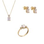 ΣΕΤ ΑΠΟ 14 ΚΑΡΑΤΙΑ ΚΙΤΡΙΝΟ ΧΡΥΣΟ ΜΕ ΖΙΡΓΚΟΝ 0057-SET256732