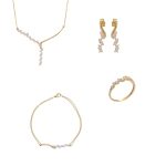 ΣΕΤ ΑΠΟ 14 ΚΑΡΑΤΙΑ ΚΙΤΡΙΝΟ ΧΡΥΣΟ ΜΕ ΖΙΡΓΚΟΝ 0072-SET256741