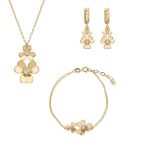 ΣΕΤ ΑΠΟ 14 ΚΑΡΑΤΙΑ ΚΙΤΡΙΝΟ ΧΡΥΣΟ ΜΕ ΖΙΡΓΚΟΝ 0056-SET256749