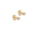 ΣΚΟΥΛΑΡΙΚΙΑ ΑΠΟ 14 ΚΑΡΑΤΙΑ ΚΙΤΡΙΝΟ ΧΡΥΣΟ ΜΕ ΖΙΡΓΚΟΝ 0090-SK256794