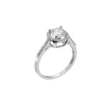 ΜΟΝΟΠΕΤΡΟ ΡΟΖΕΤΑ 14 ΚΑΡΑΤΙΑ ΛΕΥΚΟΧΡΥΣΟ ΜΕ ΖΙΡΓΚΟΝ 0151-DA256854