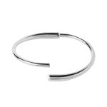 PDPAOLA ΒΡΑΧΙΟΛΙ ESSENTIALS LOOP BANGLE ΑΠΟ ΕΠΙΠΛΑΤΙΝΩΜΕΝΟ ΑΣΗΜΙ PU02-851-M