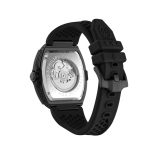 Philipp Plein The Skeleton Automatic Black Silicone Strap PWJFA1125