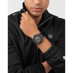 Philipp Plein The Skeleton Automatic Black Silicone Strap PWJFA1125