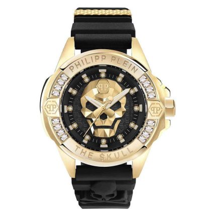Philipp Plein The Skull Black Rubber Strap PWNAA0122