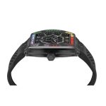 Philipp Plein The Hexagon Phantom Crystals Black Silicone Strap PWPUA0324