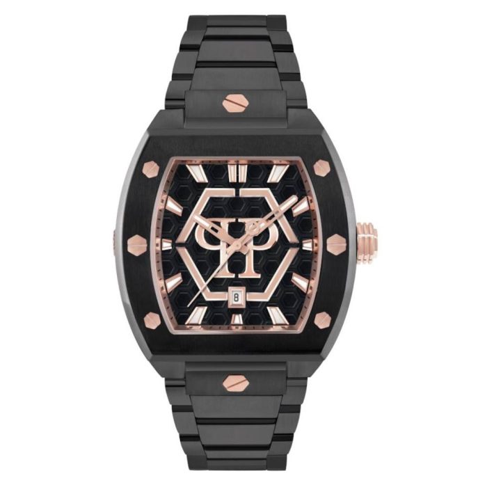 Philipp Plein Hexagon Phantom Black Stainless Steel Bracelet PWPUA1025