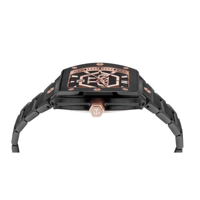 Philipp Plein Hexagon Phantom Black Stainless Steel Bracelet PWPUA1025