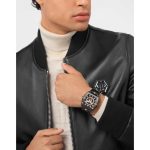Philipp Plein Hexagon Phantom Black Stainless Steel Bracelet PWPUA1025