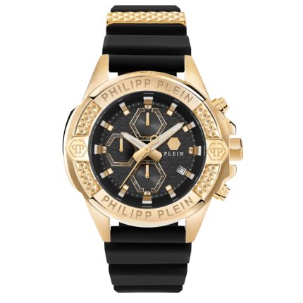 Philipp Plein The Skull Black Silicone Strap Chronograph PWWFA0225