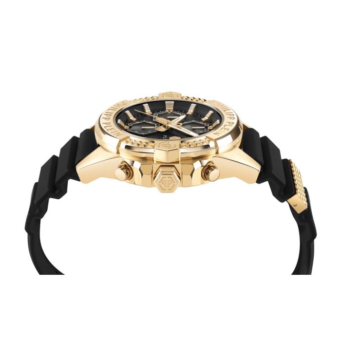 Philipp Plein The Skull Black Silicone Strap Chronograph PWWFA0225