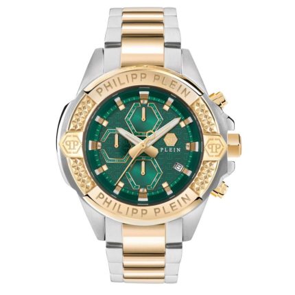 Philipp Plein The Skull Two Tone Stainless Steel Bracelet Chronograph PWWFA0525
