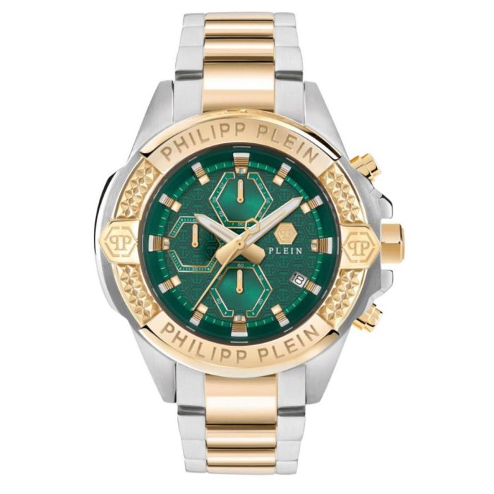 Philipp Plein The Skull Two Tone Stainless Steel Bracelet Chronograph PWWFA0525
