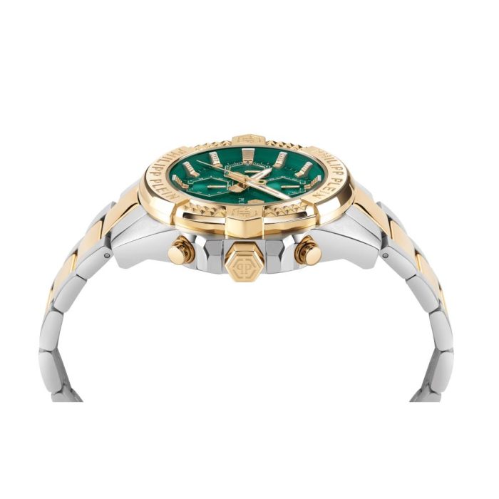 Philipp Plein The Skull Two Tone Stainless Steel Bracelet Chronograph PWWFA0525