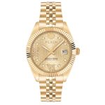 Philipp Plein Date Superlative Crystals Gold Stainless Steel Bracelet PWYFA0425