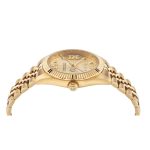 Philipp Plein Date Superlative Crystals Gold Stainless Steel Bracelet PWYFA0425