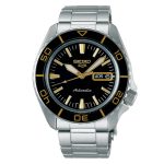 Seiko 5 Sports SKX – SNZH5 Blacktone Redux Automatic Silver Stainless Steel Bracelet SRPK99K1J
