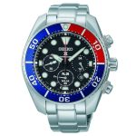 Seiko Prospex Divers PADI "Sumo" Solar Silver Stainless Steel Bracelet Chronograph SSC795J1
