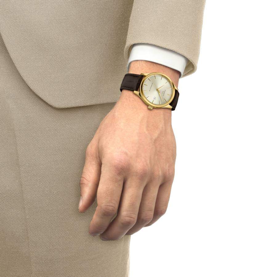 Tissot Classic Dream Powermatic 80 Automatic Brown Leather Strap T1584073626100 Tissot Classic Dream Powermatic 80 Automatic Brown Leather Strap T1584073626100