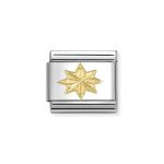 NOMINATION COMPOSABLE CLASSIC LINK WIND ROSE IN 18K GOLD 030149/61