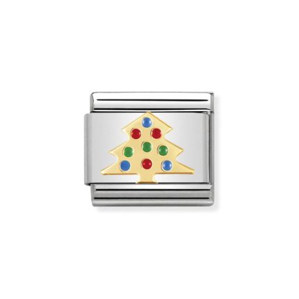 NOMINATION COMPOSABLE CLASSIC LINK CHRISTMAS TREE IN 18K GOLD 030225/03
