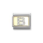NOMINATION COMPOSABLE CLASSIC LINK LETTER B IN 18K GOLD 030291/02