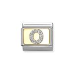 NOMINATION COMPOSABLE CLASSIC LINK LETTER O IN 18K GOLD 030291/15
