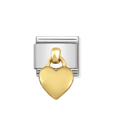 NOMINATION COMPOSABLE CLASSIC LINK HEART IN 18K GOLD 031800/01