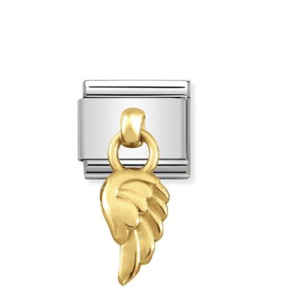 NOMINATION COMPOSABLE CLASSIC LINK WING IN 18K GOLD 031800/06