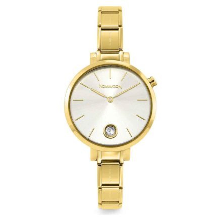 Nomination Paris Crystals Gold Stainless Steel Bracelet 076035/017