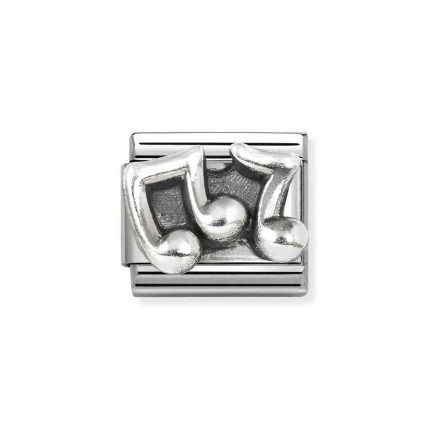 NOMINATION COMPOSABLE CLASSIC LINK MUSICAL NOTES IN STERLING SILVER 330101/86