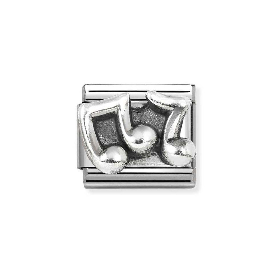 NOMINATION COMPOSABLE CLASSIC LINK MUSICAL NOTES IN STERLING SILVER 330101/86 NOMINATION COMPOSABLE CLASSIC LINK MUSICAL NOTES IN STERLING SILVER 330101/86