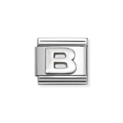 NOMINATION COMPOSABLE CLASSIC LINK LETTER B IN STERLING SILVER 330113/02