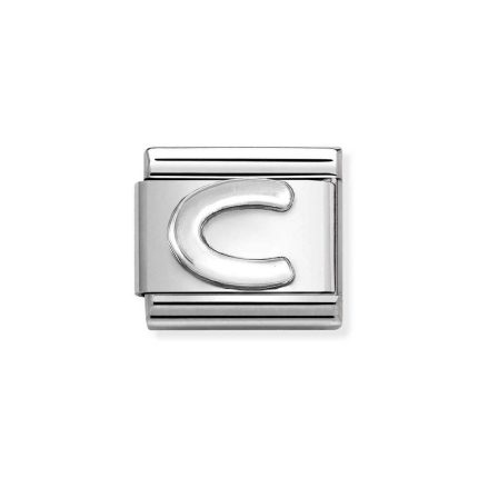 NOMINATION COMPOSABLE CLASSIC LINK LETTER C IN STERLING SILVER 330113/03