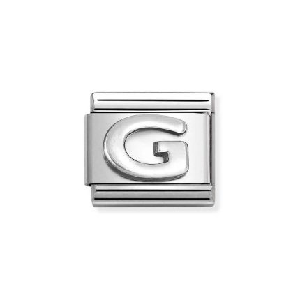 NOMINATION COMPOSABLE CLASSIC LINK LETTER G IN STERLING SILVER 330113/07