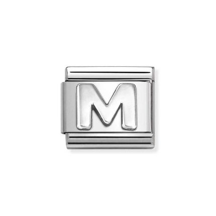 NOMINATION COMPOSABLE CLASSIC LINK LETTER M IN STERLING SILVER 330113/13