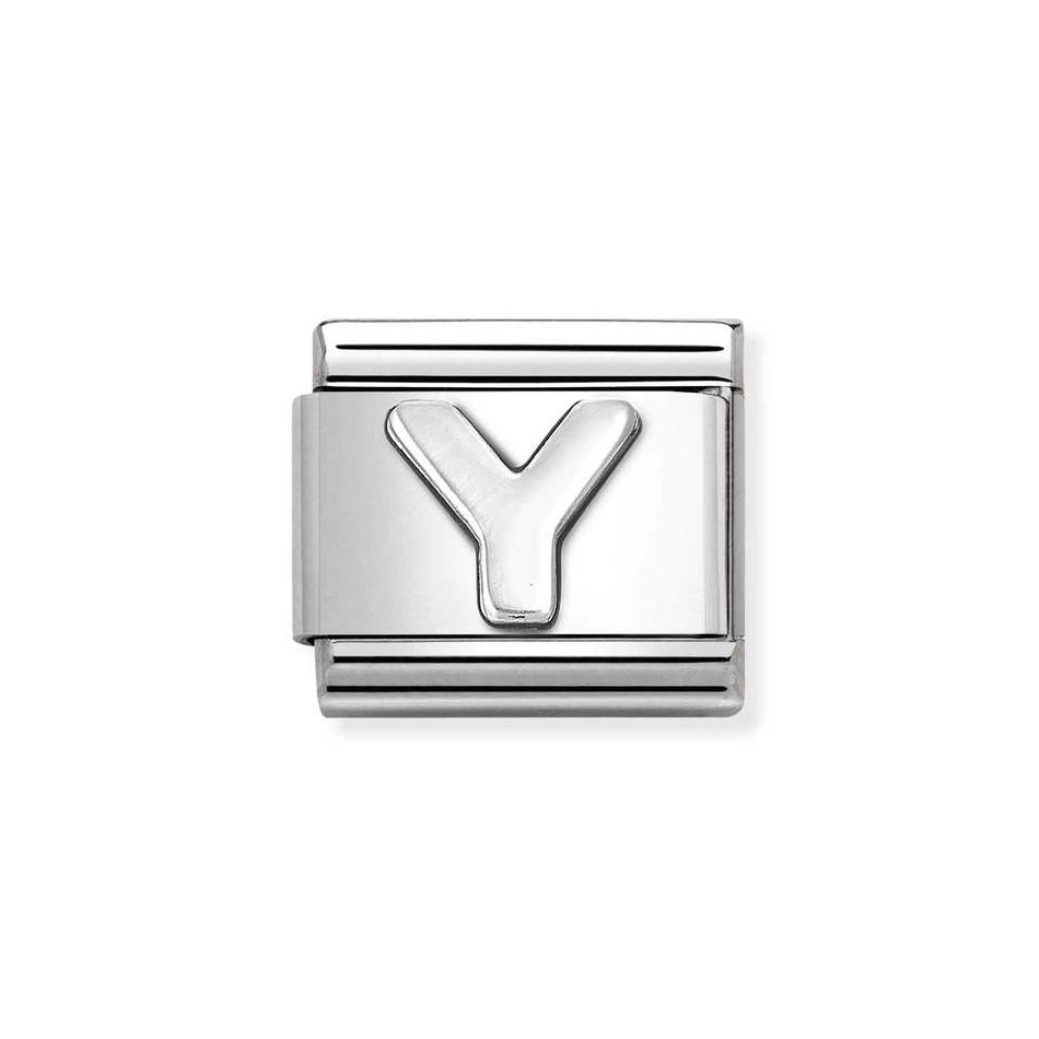 NOMINATION COMPOSABLE CLASSIC LINK LETTER Y IN STERLING SILVER 330113/25 NOMINATION COMPOSABLE CLASSIC LINK LETTER Y IN STERLING SILVER 330113/25