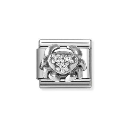 NOMINATION COMPOSABLE CLASSIC LINK CANCER IN STERLING SILVER 330326/04