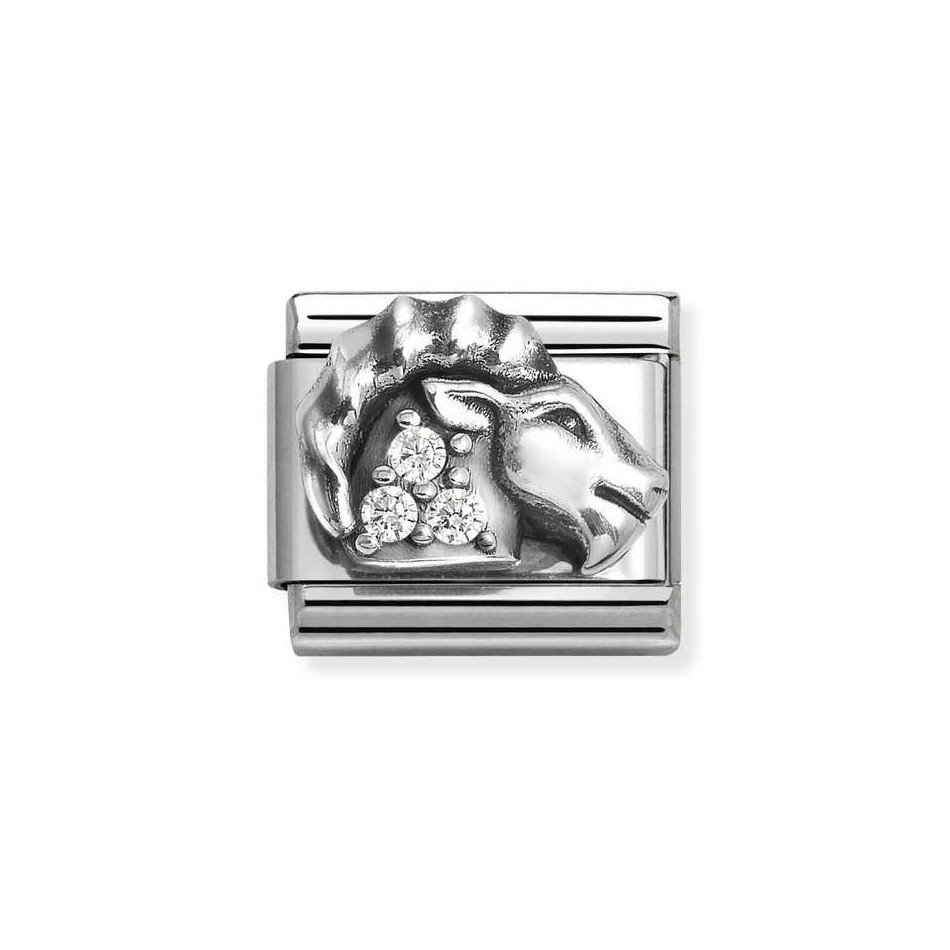 NOMINATION COMPOSABLE CLASSIC LINK CAPRICORN IN STERLING SILVER 330326/10 NOMINATION COMPOSABLE CLASSIC LINK CAPRICORN IN STERLING SILVER 330326/10