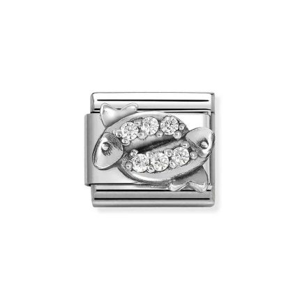 NOMINATION COMPOSABLE CLASSIC LINK PISCES IN STERLING SILVER 330326/12