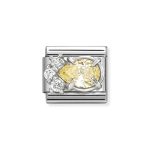 NOMINATION COMPOSABLE CLASSIC LINK YELLOW DROP IN STERLING SILVER 330329/07