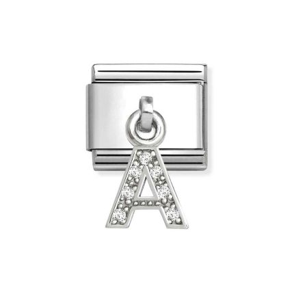 NOMINATION COMPOSABLE CLASSIC LINK LETTER A IN STERLING SILVER 331818/01