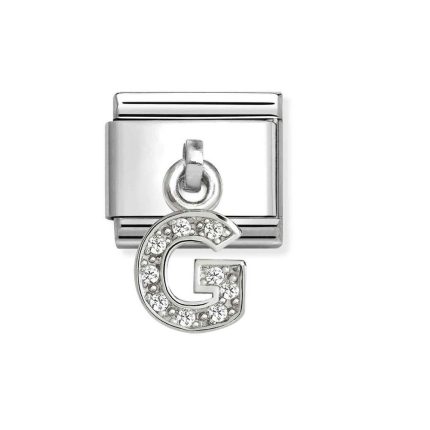 NOMINATION COMPOSABLE CLASSIC LINK LETTER G IN STERLING SILVER 331818/07
