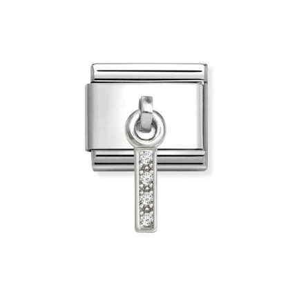 NOMINATION COMPOSABLE CLASSIC LINK LETTER I IN STERLING SILVER 331818/09