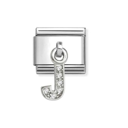NOMINATION COMPOSABLE CLASSIC LINK LETTER J IN STERLING SILVER 331818/10